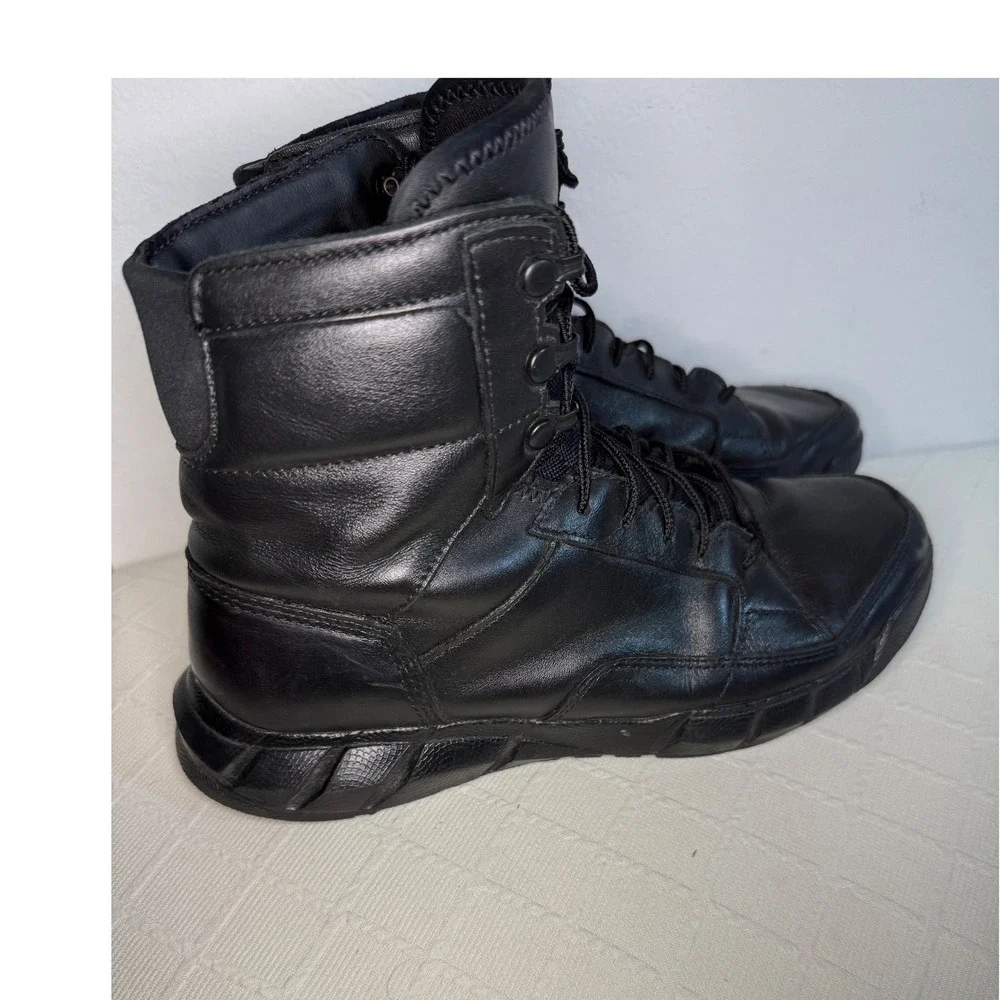 Oakley Boots Mens Black Leather Tactical Combat 7.5 Light Assault Military Style
